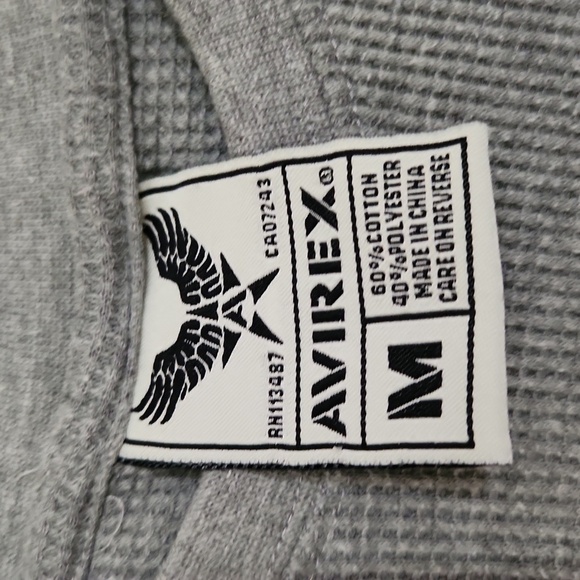 Avirex 1975 Crewneck Sweater Cotton Blend blokecore Bikercore Medium y2k - Picture 3 of 7